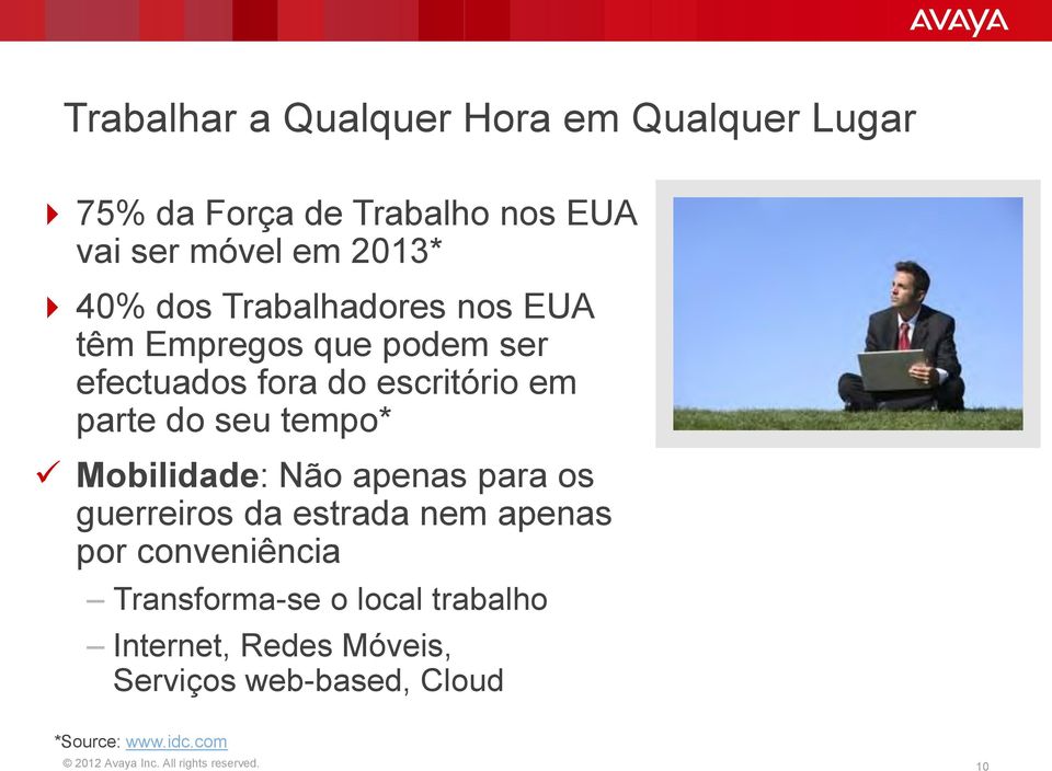 Mobilidade: Não apenas para os guerreiros da estrada nem apenas por conveniência Transforma-se o local