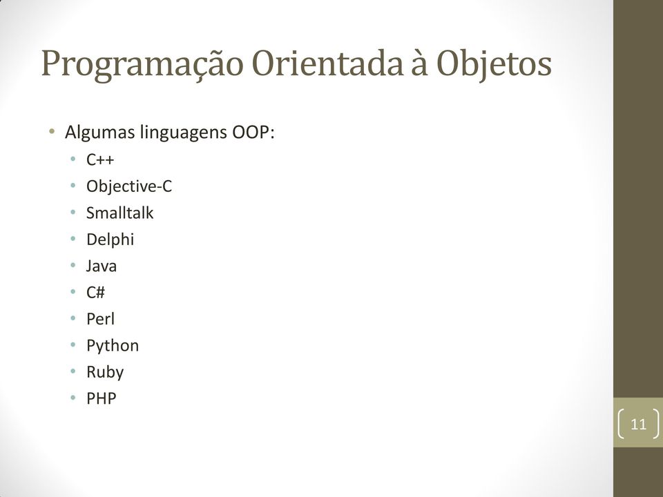 OOP: C++ Objective-C