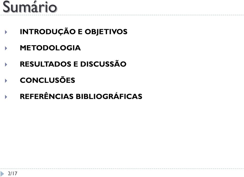 RESULTADOS E DISCUSSÃO