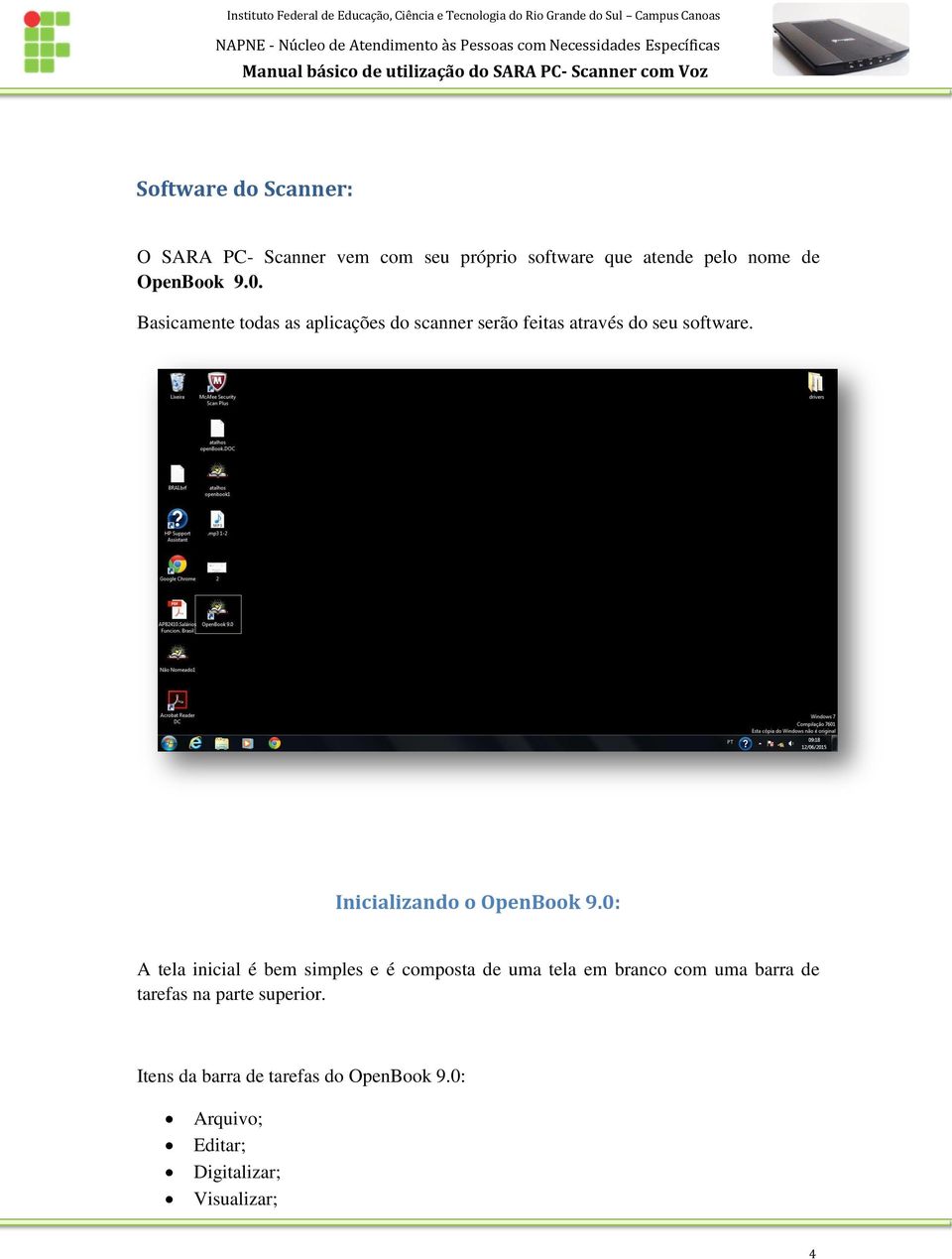 Inicializando o OpenBook 9.