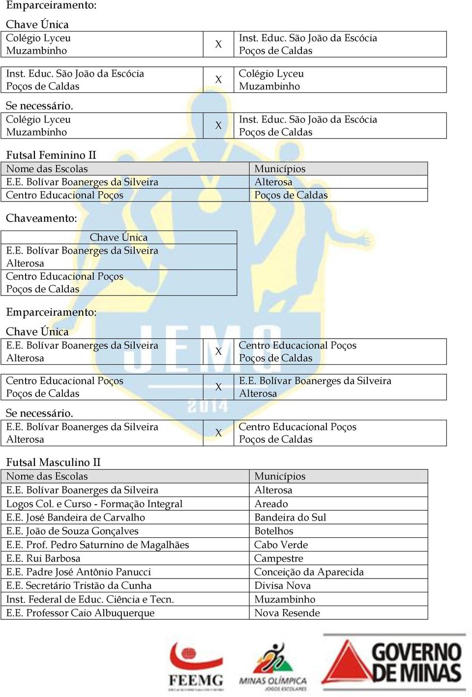 Futsal Masculino II Logos Col.