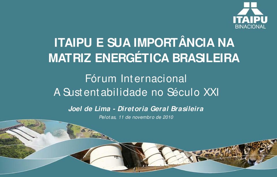 Sustentabilidade no Século XXI Joel de Lima -