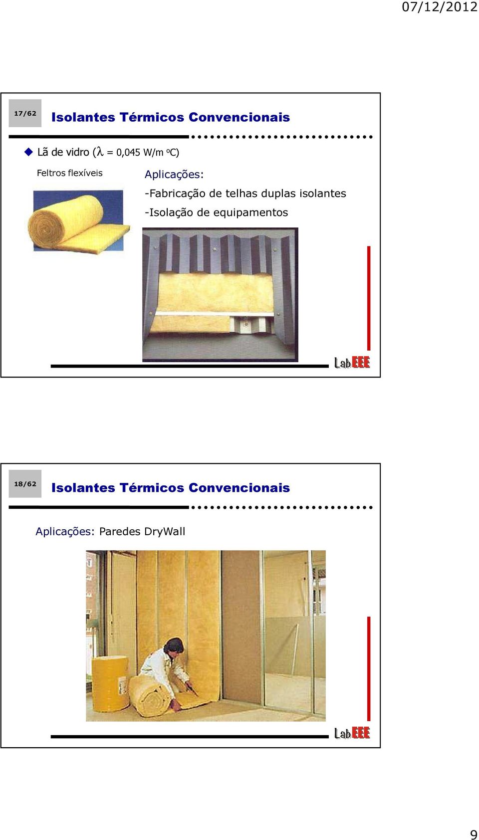 de telhas duplas isolantes -Isolação de equipamentos 18/62