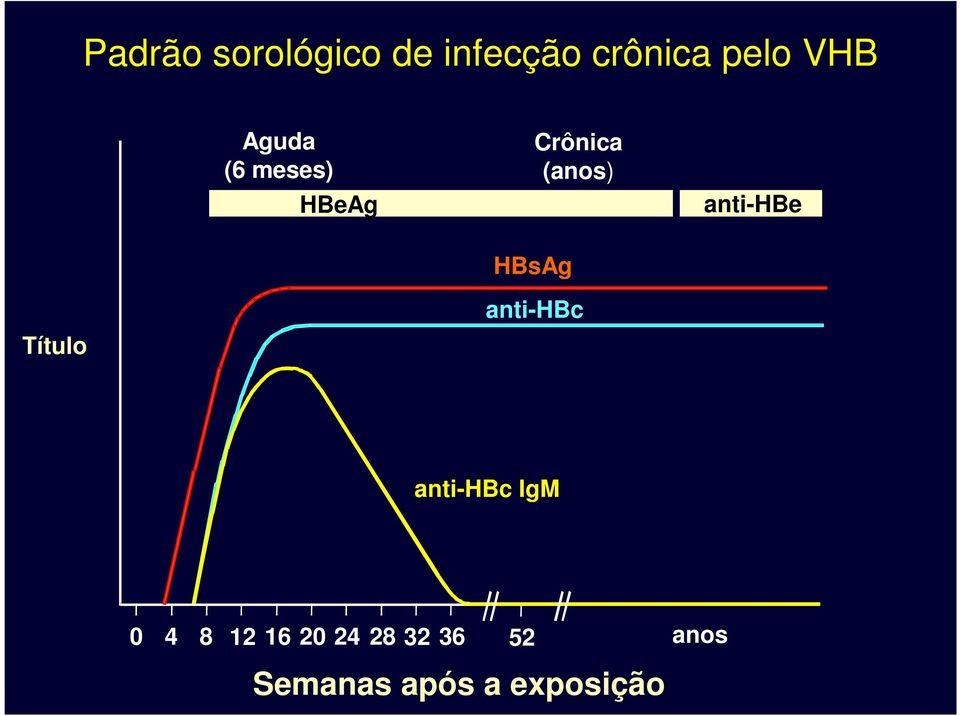 HBsAg Título anti-hbc anti-hbc IgM 0 4 8 12 16