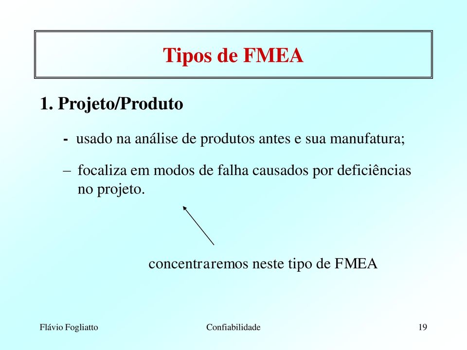 falha causados por deficiências no projeto.