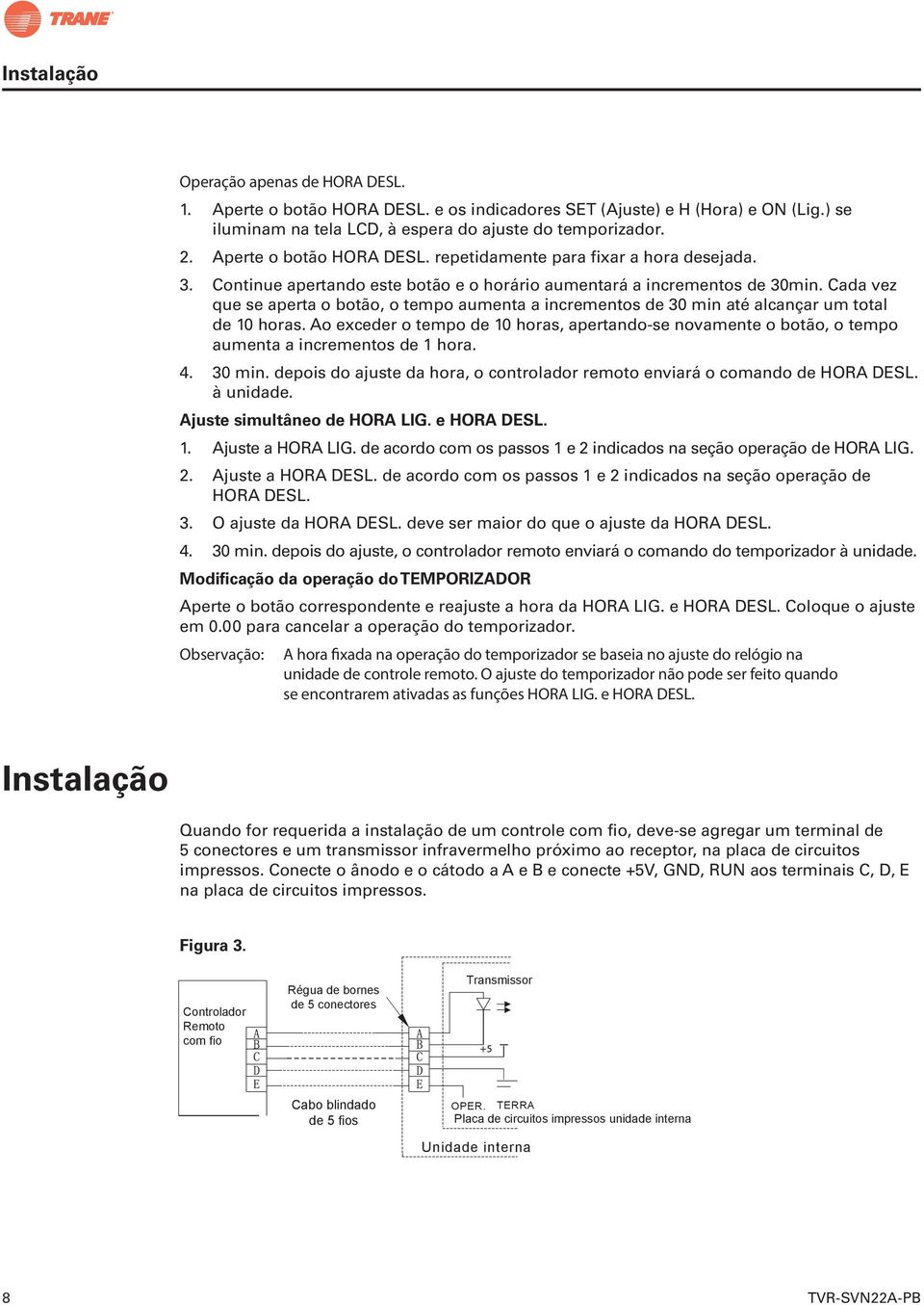 Cada vez que se aperta o botão, o tempo aumenta a incrementos de 30 min até alcançar um total de 10 horas.