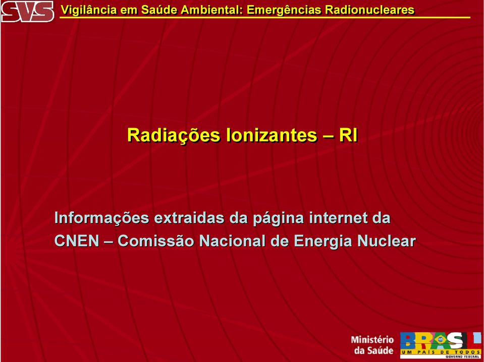 página internet da CNEN