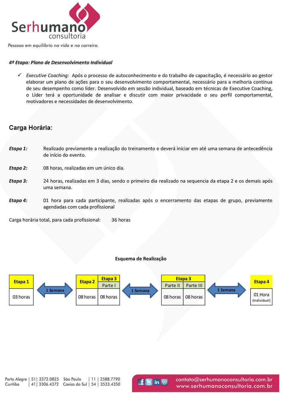 Desenvolvido em sessão individual, baseado em técnicas de Executive Coaching, o Líder terá a oportunidade de analisar e discutir com maior privacidade o seu perfil comportamental, motivadores e