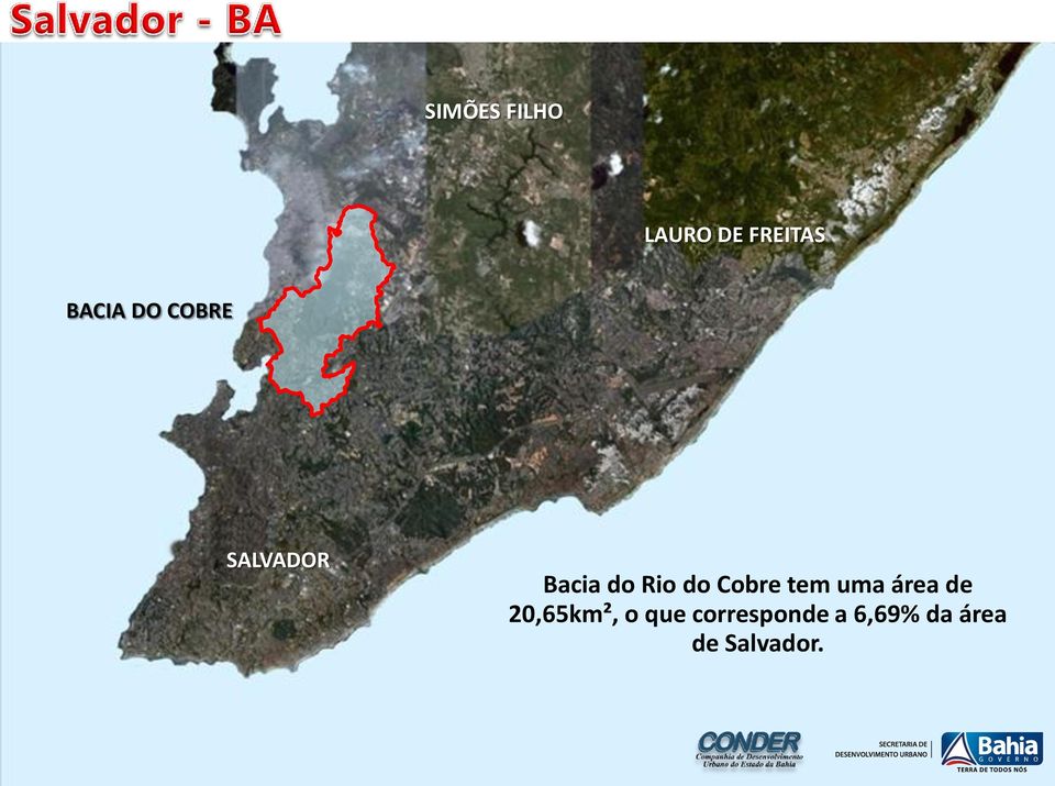 Cobre tem uma área de 20,65km², o