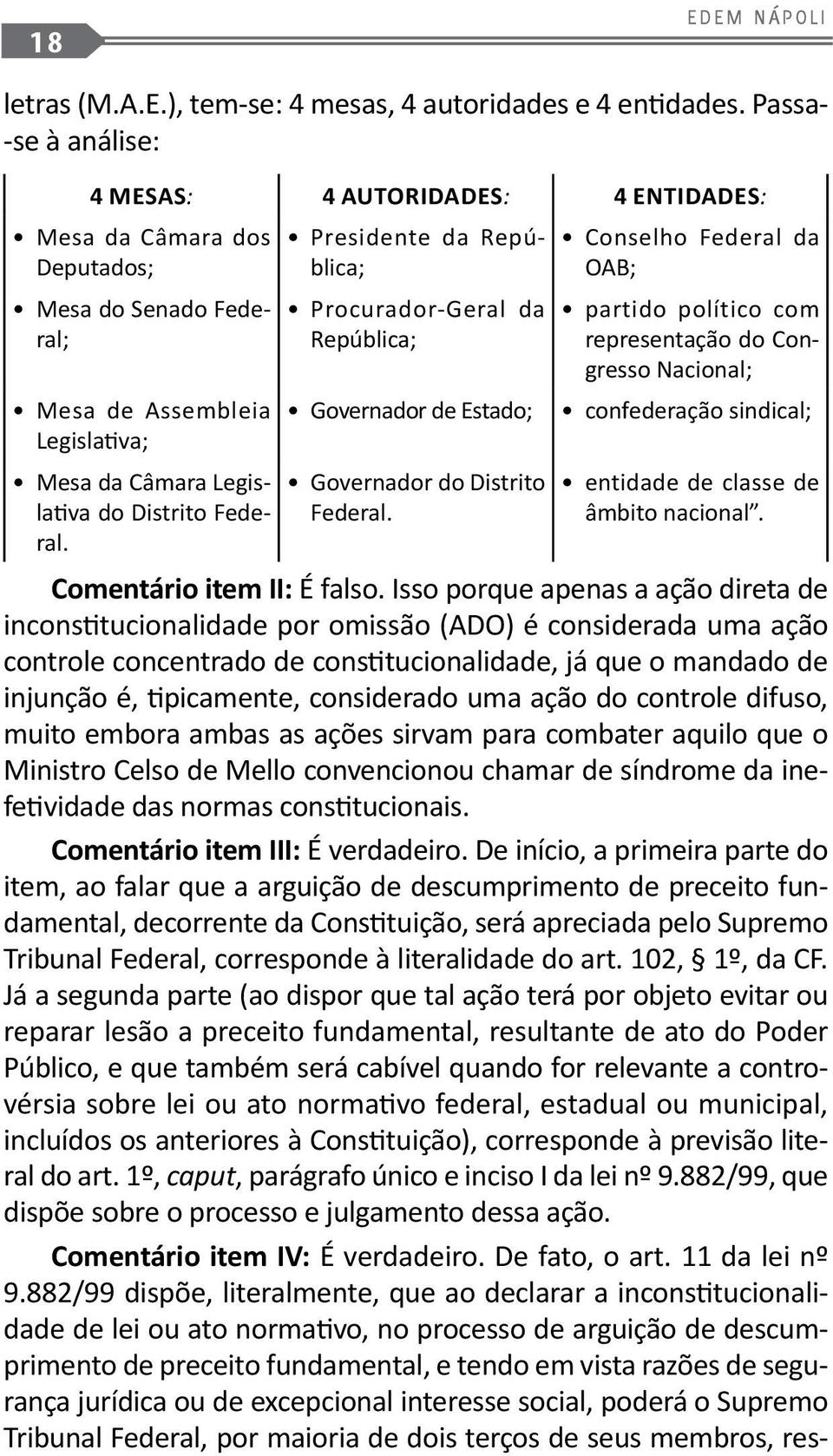 Presidente da República; Procurador-Geral da República; Governador de Estado; Governador do Distrito Federal.