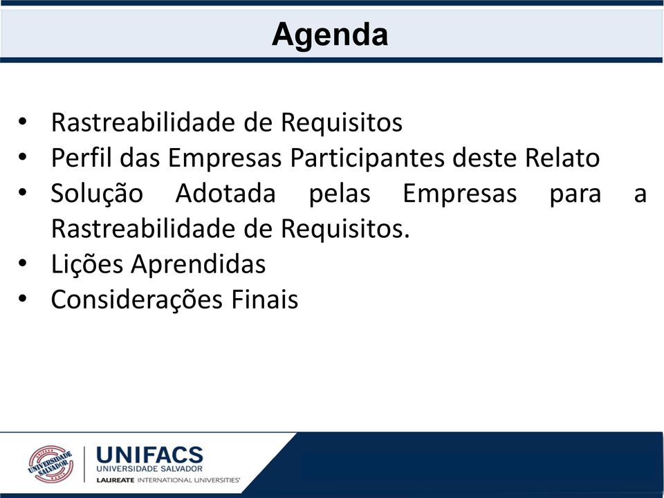 Adotada pelas Empresas para a Rastreabilidade