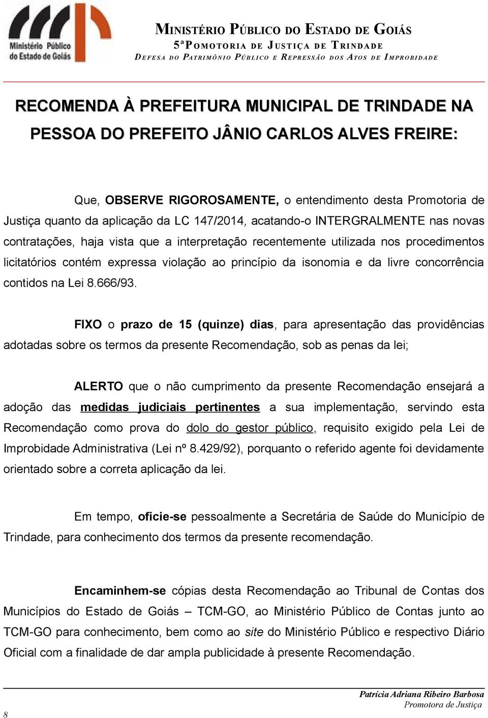 livre concorrência contidos na Lei 8.666/93.