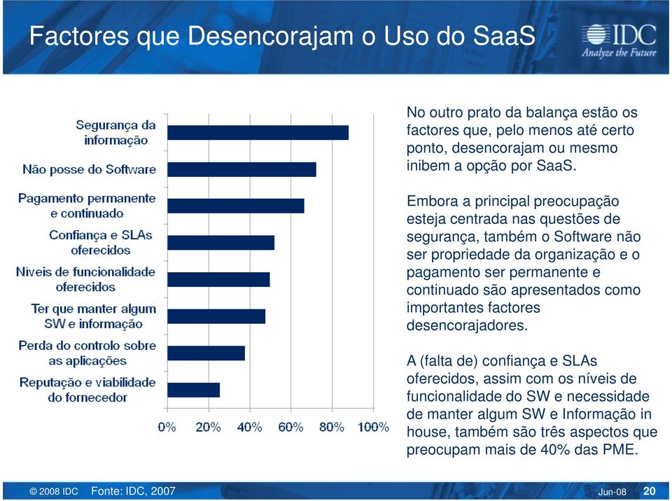 permanente e continuado são apresentados como importantes factores desencorajadores.