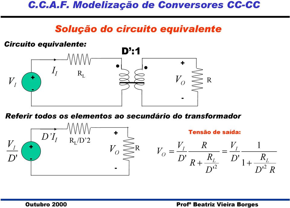 circuito equivalente ircuito