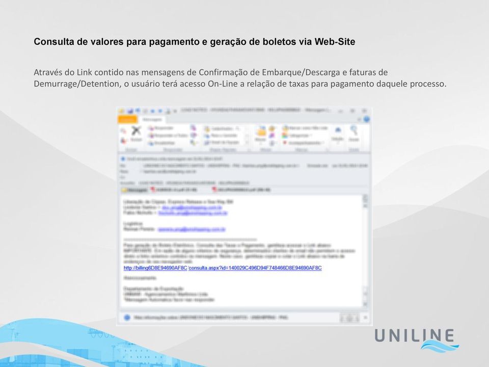 Demurrage/Detention, o usuário terá acesso