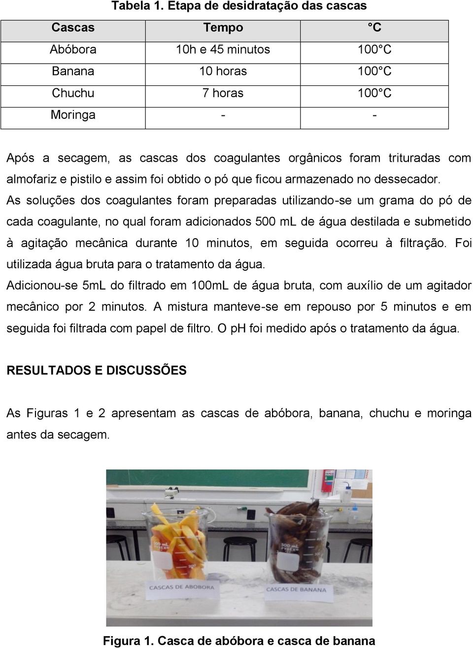 trituradas com almofariz e pistilo e assim foi obtido o pó que ficou armazenado no dessecador.