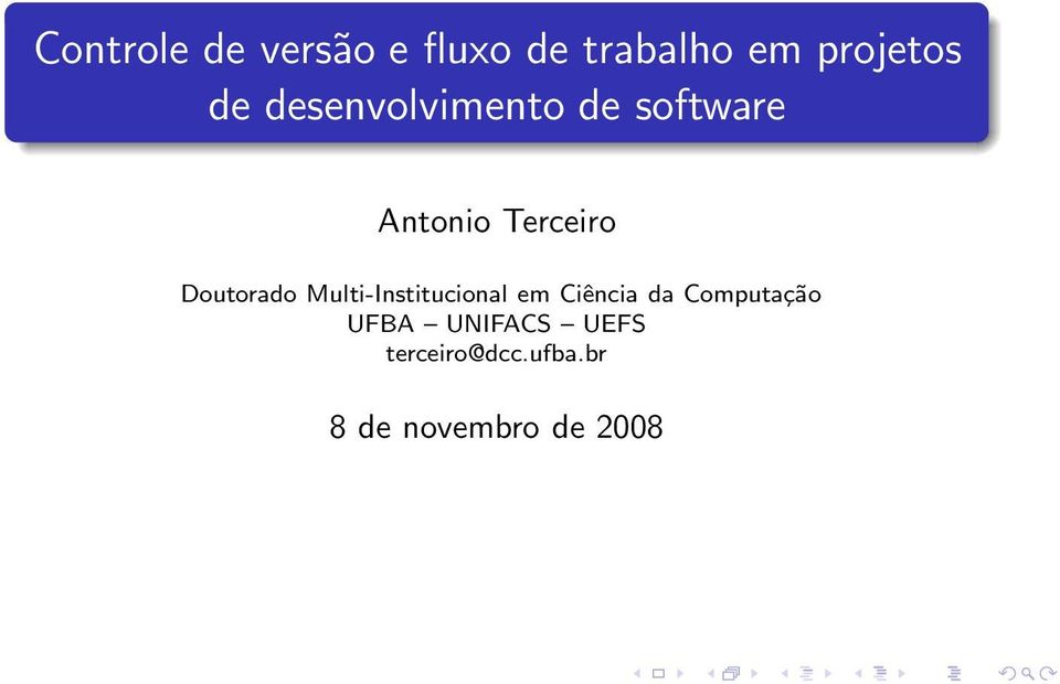 Multi-Institucional em Ciência da Computação UFBA