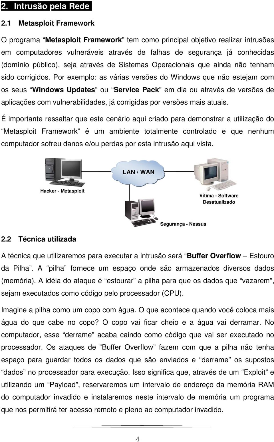 através de Sistemas Operacionais que ainda não tenham sido corrigidos.