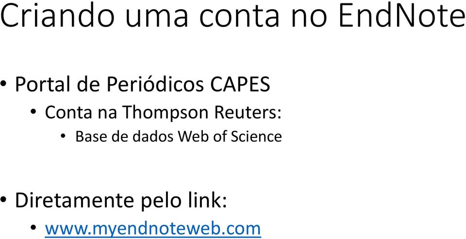 Reuters: Base de dados Web of Science