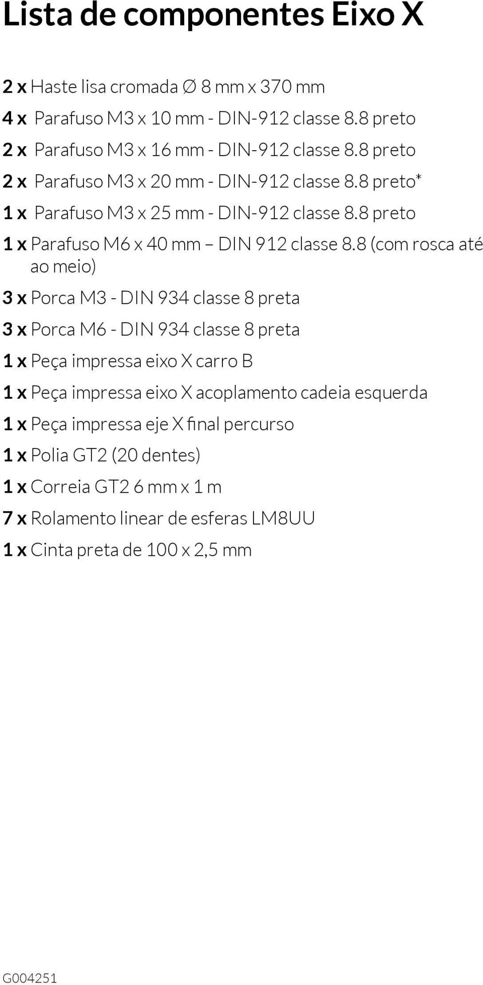 8 preto Parafuso M6 x 40 mm DIN 912 classe 8.