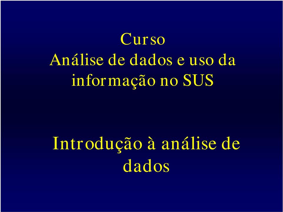 informação no SUS