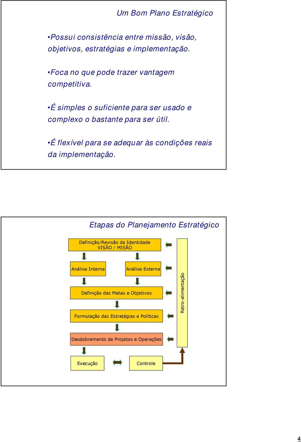 É flexível para se adequar às condições reais da implementação.