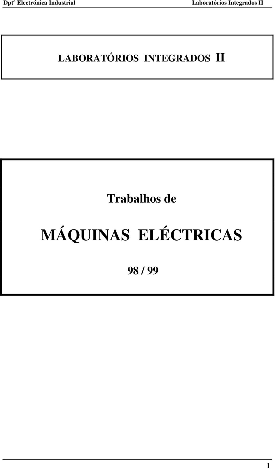 Trabalhos de