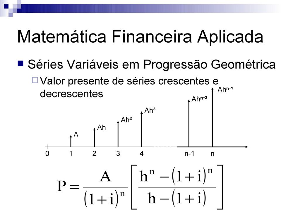 crescetes e decrescetes Ahⁿ ² Ah³ Ah²