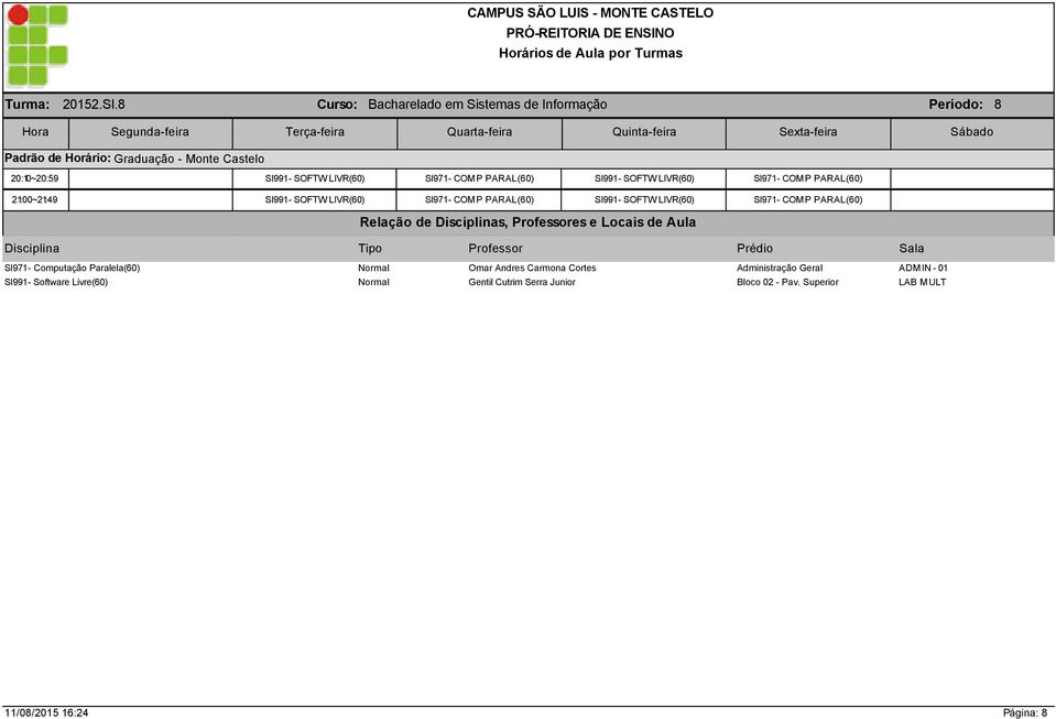 SOFTW LIVR(60) 21:00~21:49 SI991 - SOFTW LIVR(60) SI971 - COM P PARAL(60) SI991 - SOFTW LIVR(60) SI971 - COM P PARAL(60)