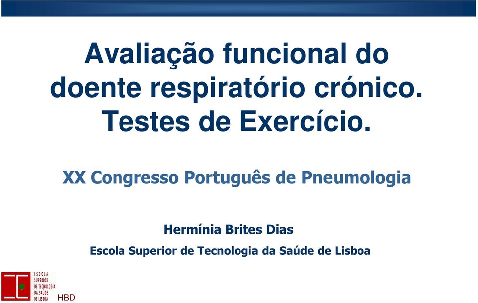 XX Congresso Português de Pneumologia