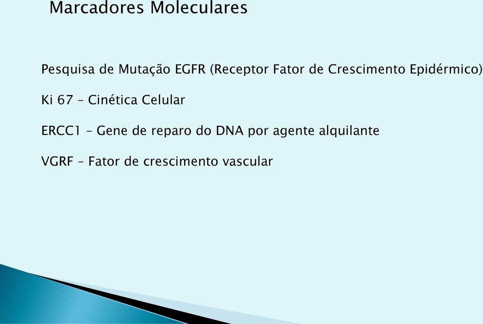 Cinética Celular ERCC1 Gene de reparo do DNA por