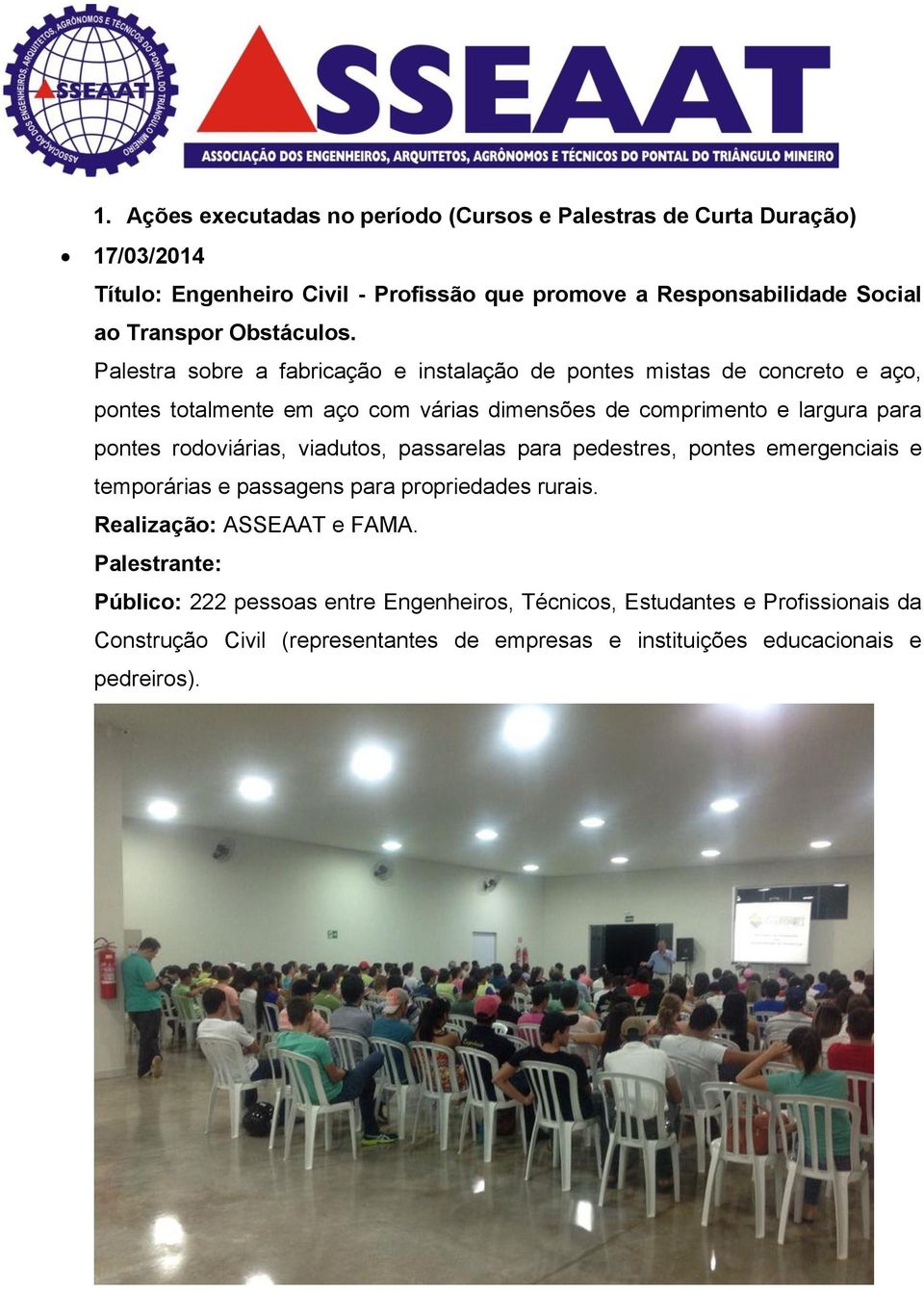 Palestra sobre a fabricação e instalação de pontes mistas de concreto e aço, pontes totalmente em aço com várias dimensões de comprimento e largura para pontes