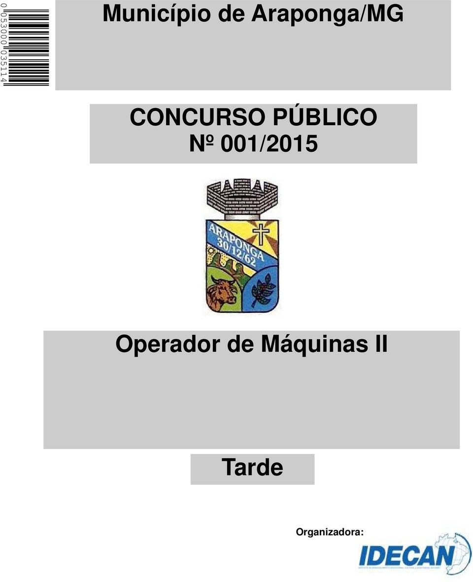 Nº 001/2015 Operador de