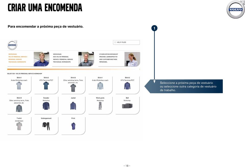 1 Seleccione a próxima peça de