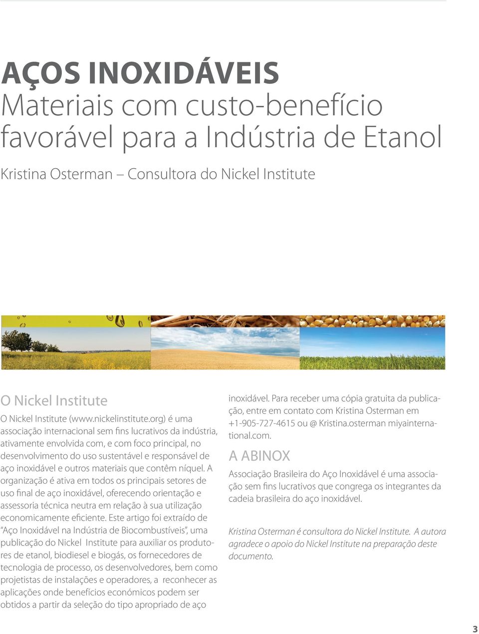 materiais que contêm níquel.