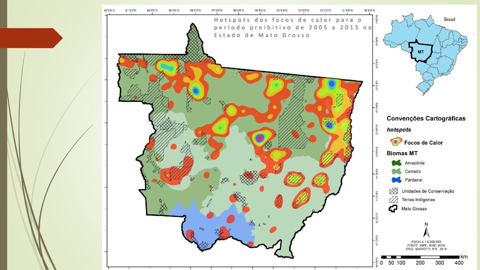 em UCs hotspots no entorno das APAs