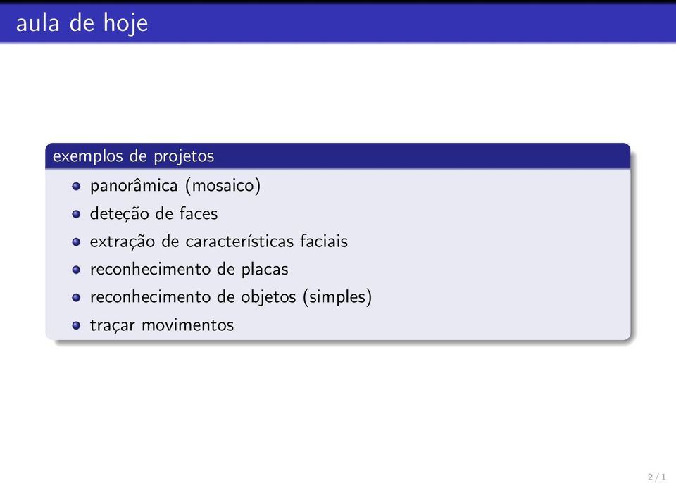 características faciais reconhecimento de