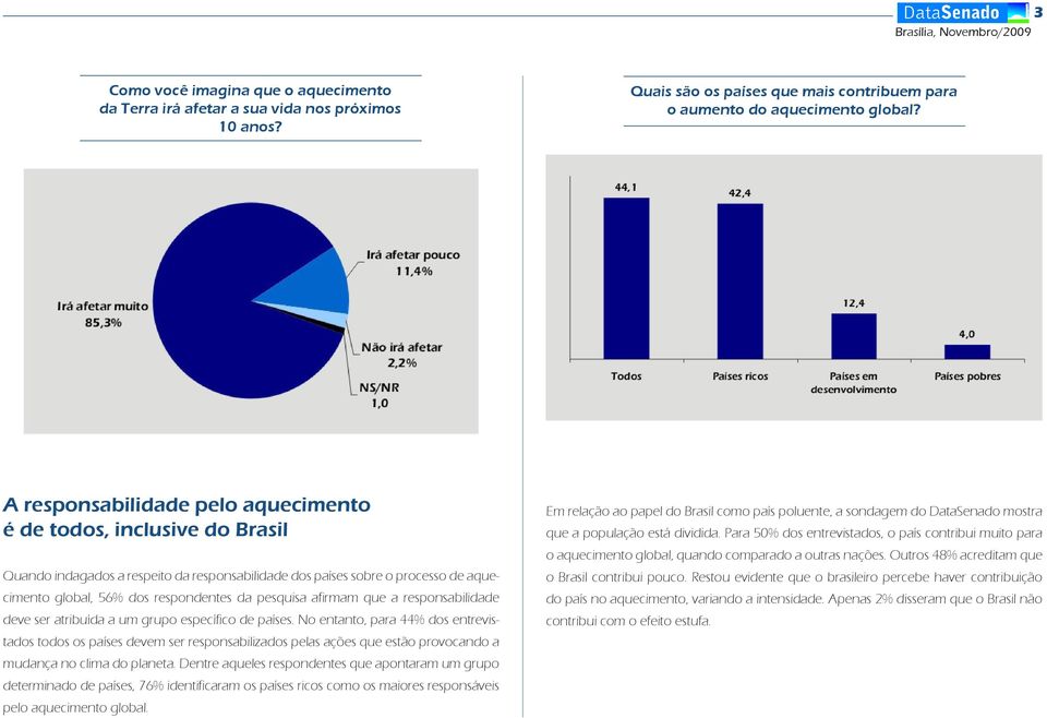 afirmam que a responsabilidade deve ser atribuída a um grupo específico de países.