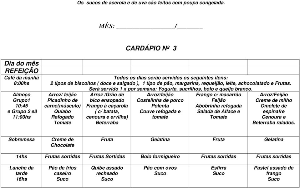 Arroz/ Creme de milho Omelete de espinafre Cenoura e Beterraba ralados.