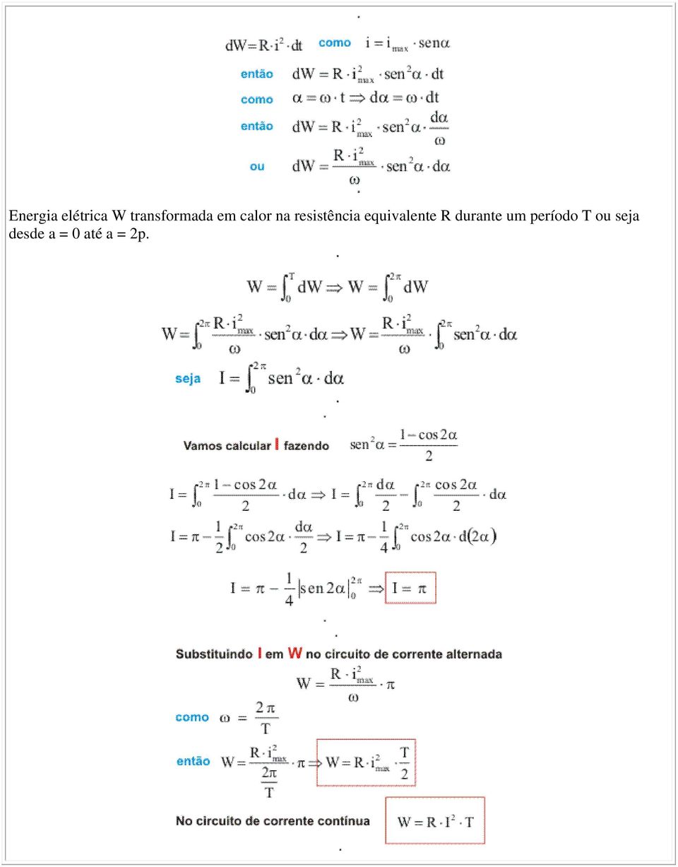 resistência equivalente R