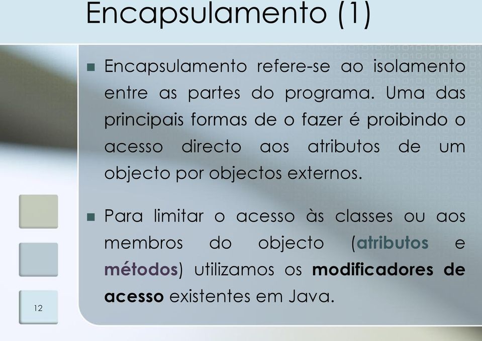 objecto por objectos externos.