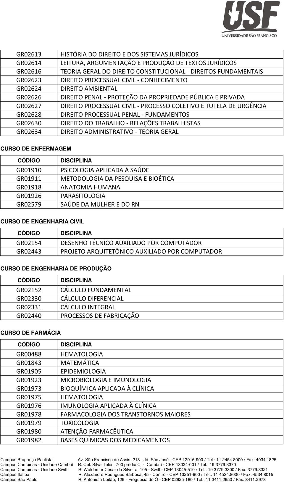 COLETIVO E TUTELA DE URGÊNCIA DIREITO PROCESSUAL PENAL - FUNDAMENTOS DIREITO DO TRABALHO - RELAÇÕES TRABALHISTAS DIREITO ADMINISTRATIVO - TEORIA GERAL CURSO DE ENFERMAGEM GR01910 GR01911 GR01918