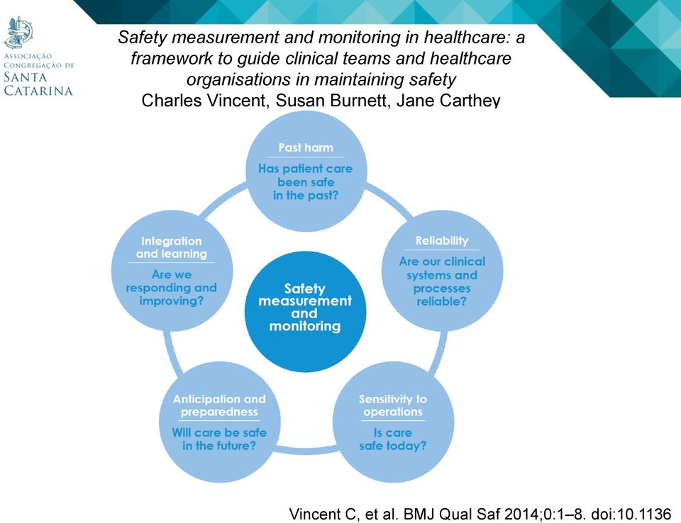 organisations in maintaining safety Charles Vincent, Susan