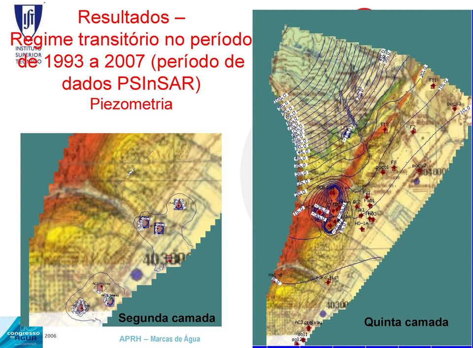 de dados PSInSAR) Piezometria