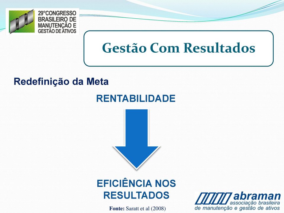 RENTABILIDADE EFICIÊNCIA