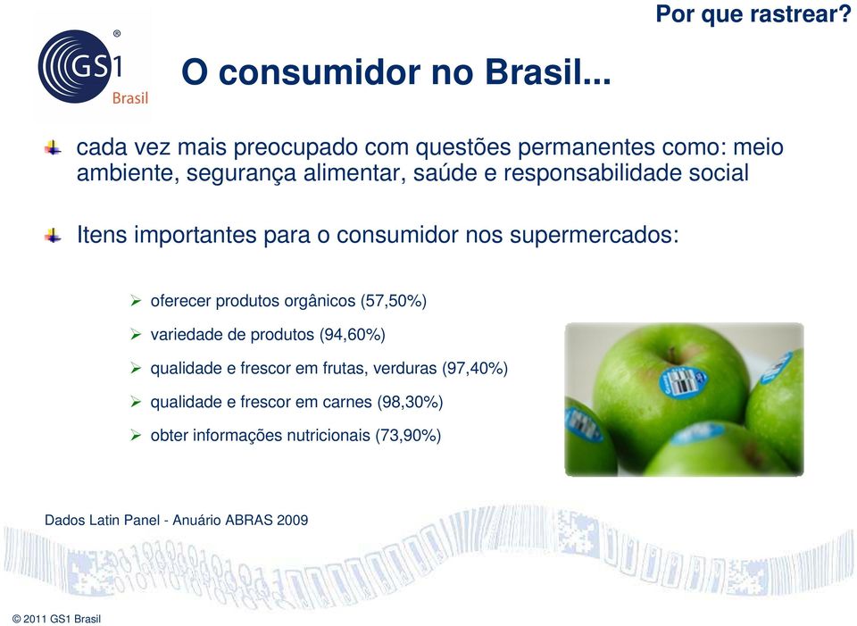 responsabilidade social Itens importantes para o consumidor nos supermercados: oferecer produtos orgânicos