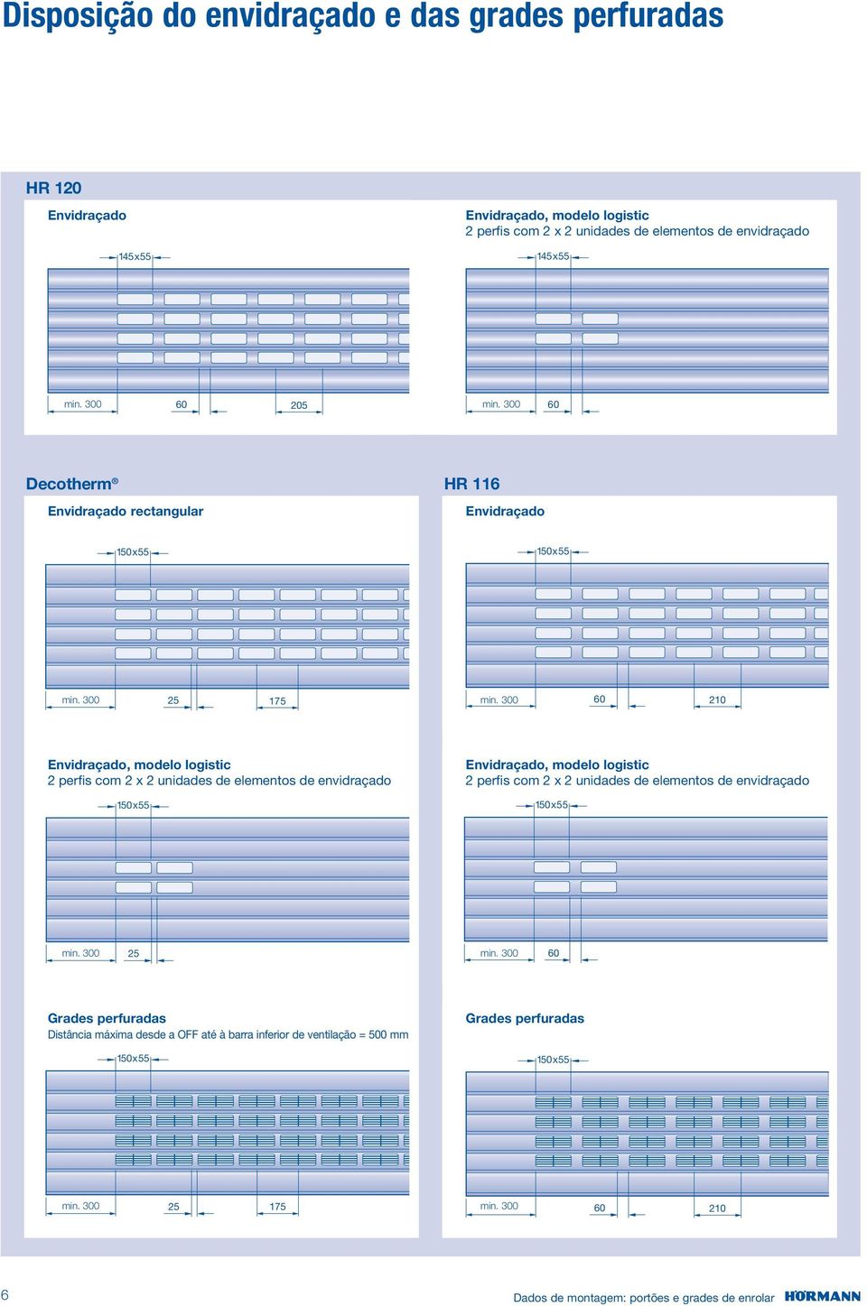 00 60 0 Envidraçado, modelo logistic perfi s com x unidades de elementos de envidraçado 50 x 55 Envidraçado, modelo logistic perfi s com x unidades de