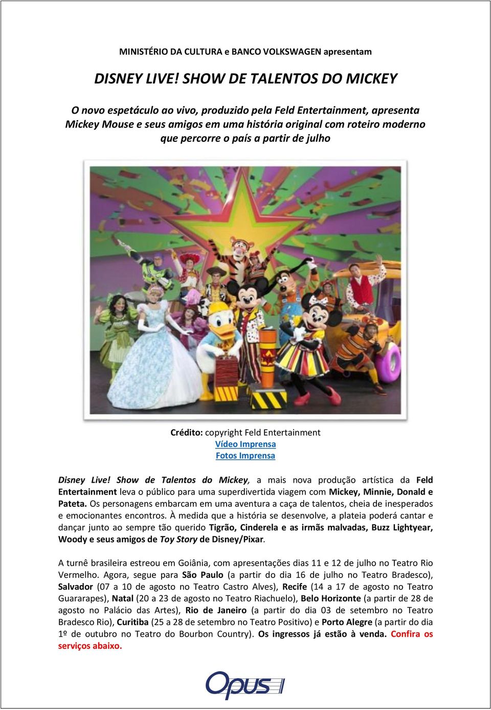 DISNEY LIVE! SHOW DE TALENTOS DO MICKEY - PDF Download grátis