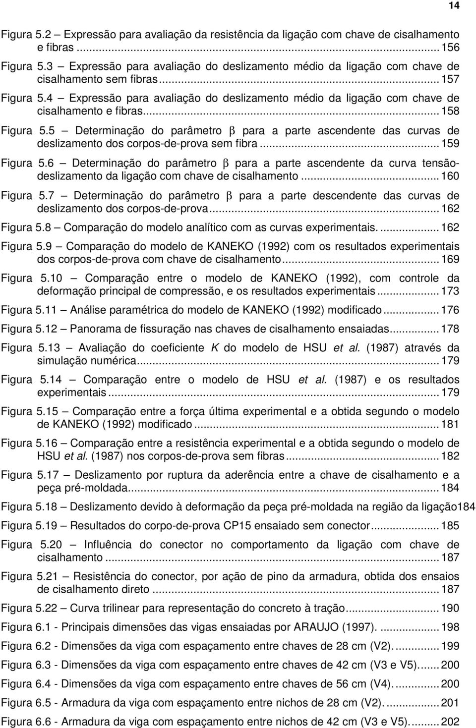 4 Expressão para avaliação do deslizamento médio da ligação com chave de cisalhamento e fibras... 158 Figura 5.