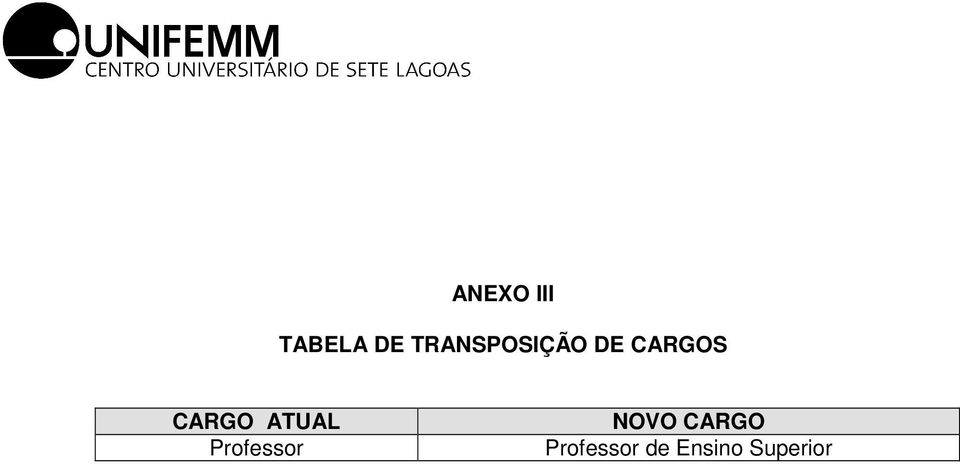 CARGO ATUAL Professor